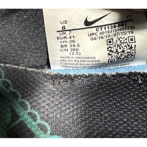 Nike Air Max 95 SE Day Of The Dead Mens Sz 8 Gray White CT1139-001 Sneakers Shoe - Picture 7 of 8